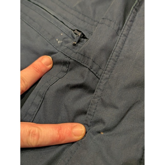 Vintage Towncraft Jacket Mens Large Blue‎ Insulated Bomber Quilted Zip Snap 90s - Picture 8 of 13